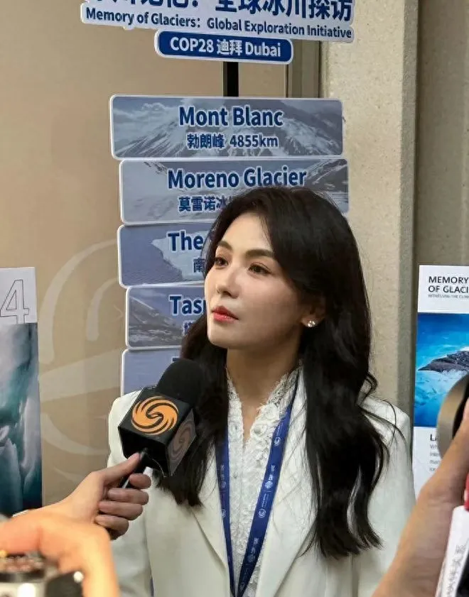 刘涛美到联合国去了！穿西装央视脸太有国泰民安范，气场强大超牛