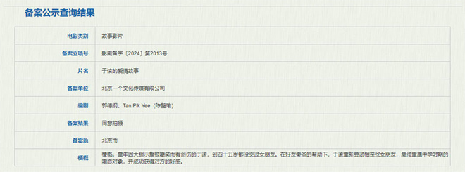 郭德纲阐释中年爱情 电影《于该的爱情故事》立项