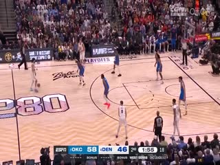 NBA季后赛 雷霆VS掘金 20250516